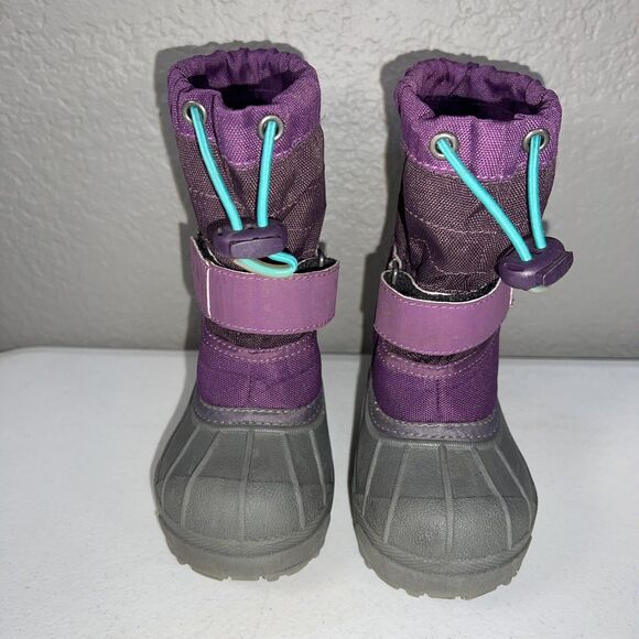 Columbia Snow Boots Child Felted Liner Waterproof Purple Kids US Size 6 - Picture 1 of 11